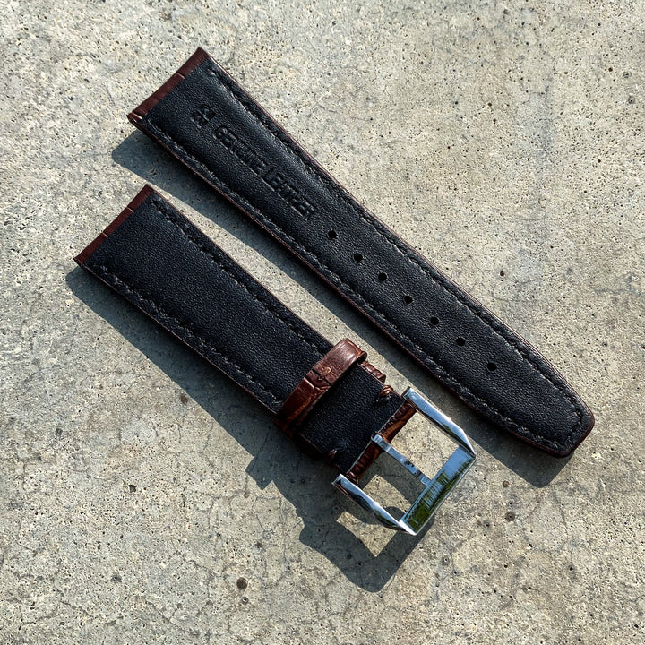 Mocha Brown | Pilot Italian Calf Leather Watch Strap - Samurai Vintage Co.