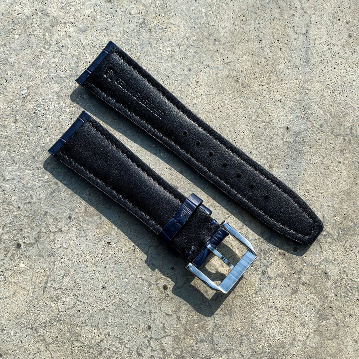 Ocean Blue | Pilot Italian Calf Leather Watch Strap - Samurai Vintage Co.