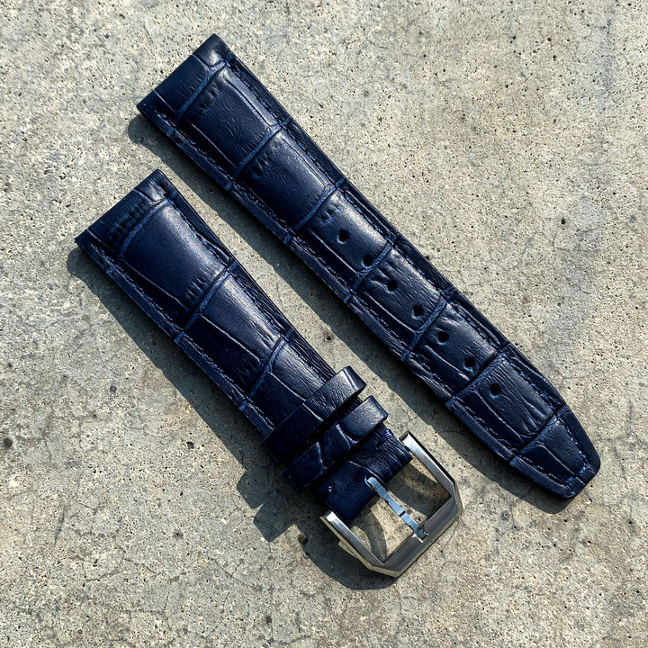 Ocean Blue | Pilot Italian Calf Leather Watch Strap - Samurai Vintage Co.