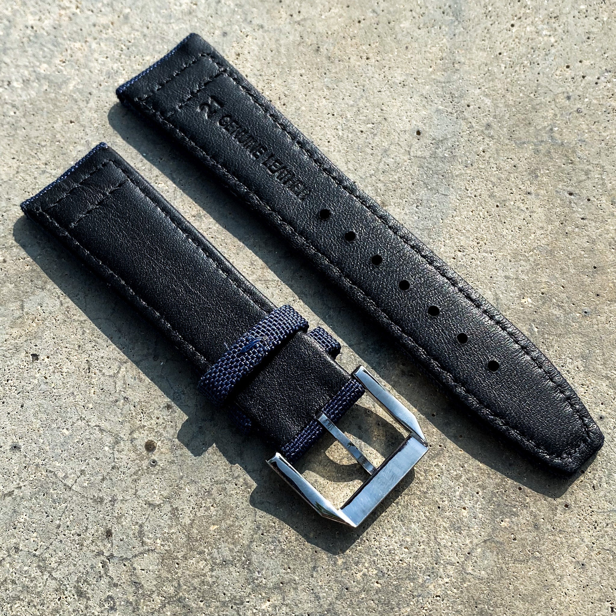 Ocean Blue | Pilot Nylon Watch Strap - Samurai Vintage Co.