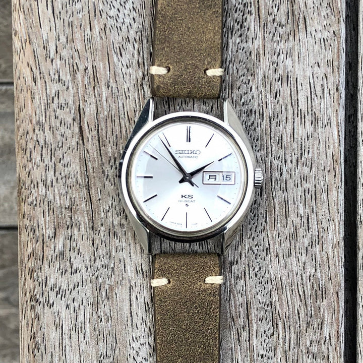 Olive Green | Heritage Italian Calf Leather Watch Strap - Samurai Vintage Co.
