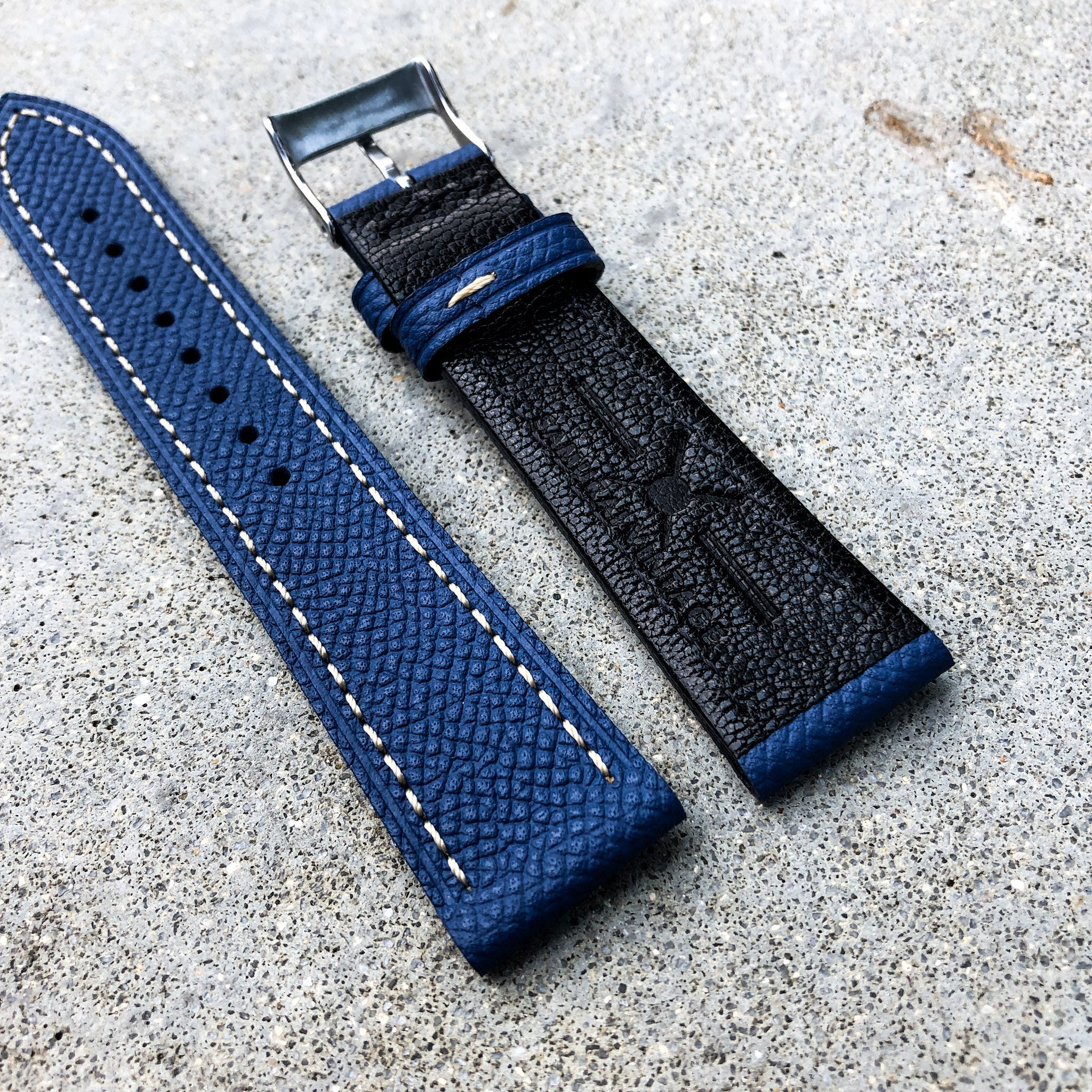 Sapphire Blue | Grand Italian Calf Leather Watch Strap - Samurai Vintage Co.
