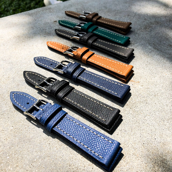 Sapphire Blue | Grand Italian Calf Leather Watch Strap - Samurai Vintage Co.