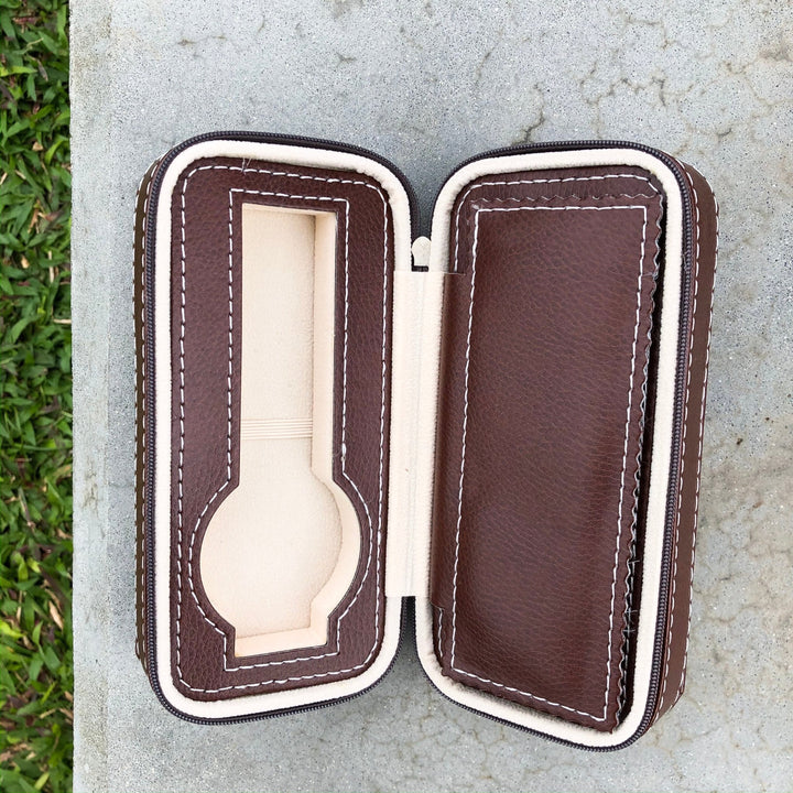 Vintage Brown | Calf Leather Watch Case - Samurai Vintage Co.