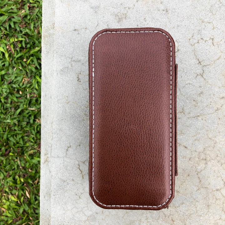 Vintage Brown | Calf Leather Watch Case - Samurai Vintage Co.