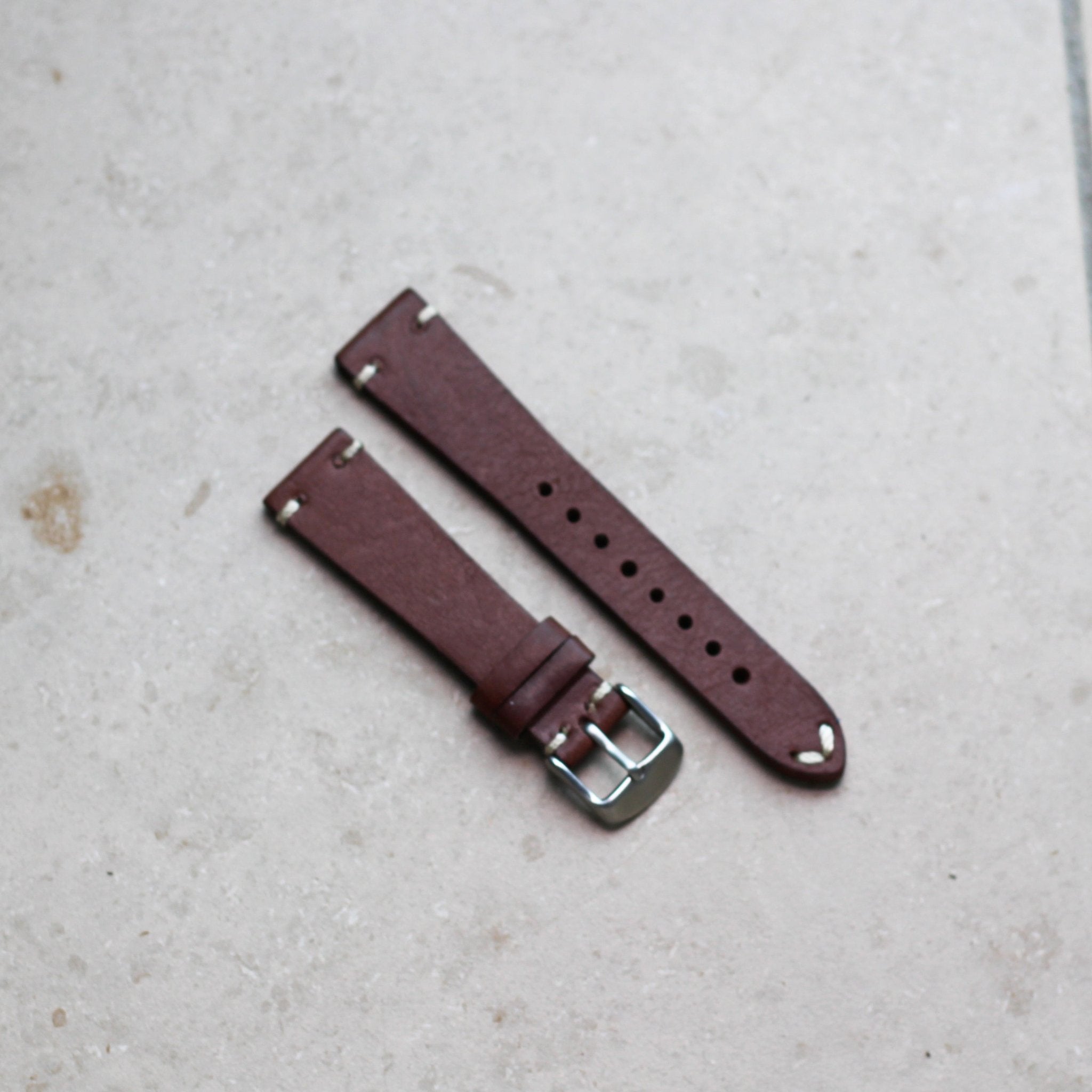 Vintage Brown | Calf Leather Watch Strap - Samurai Vintage Co.
