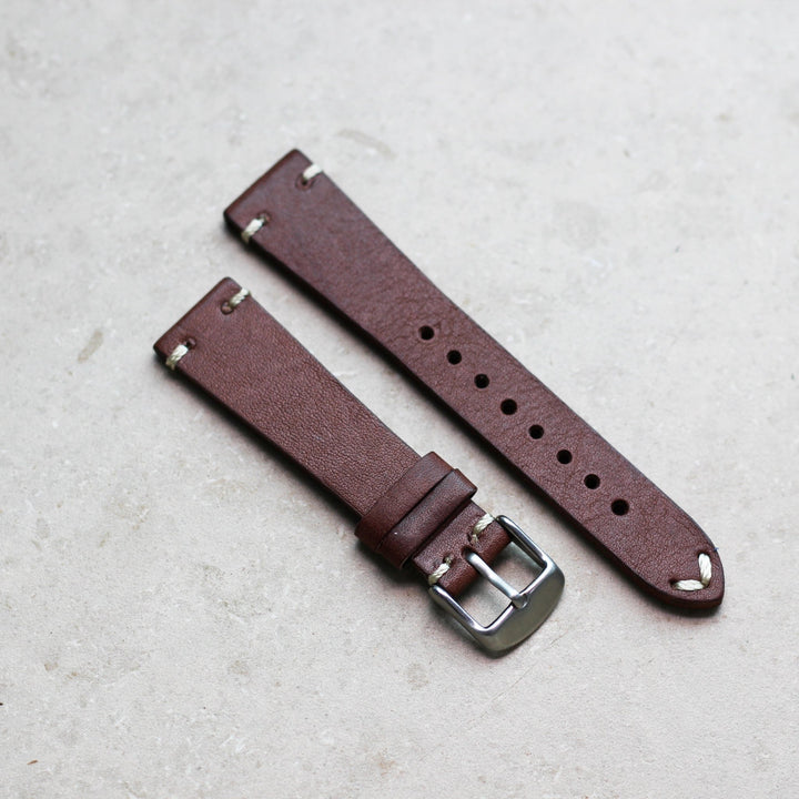 Vintage Brown | Calf Leather Watch Strap - Samurai Vintage Co.
