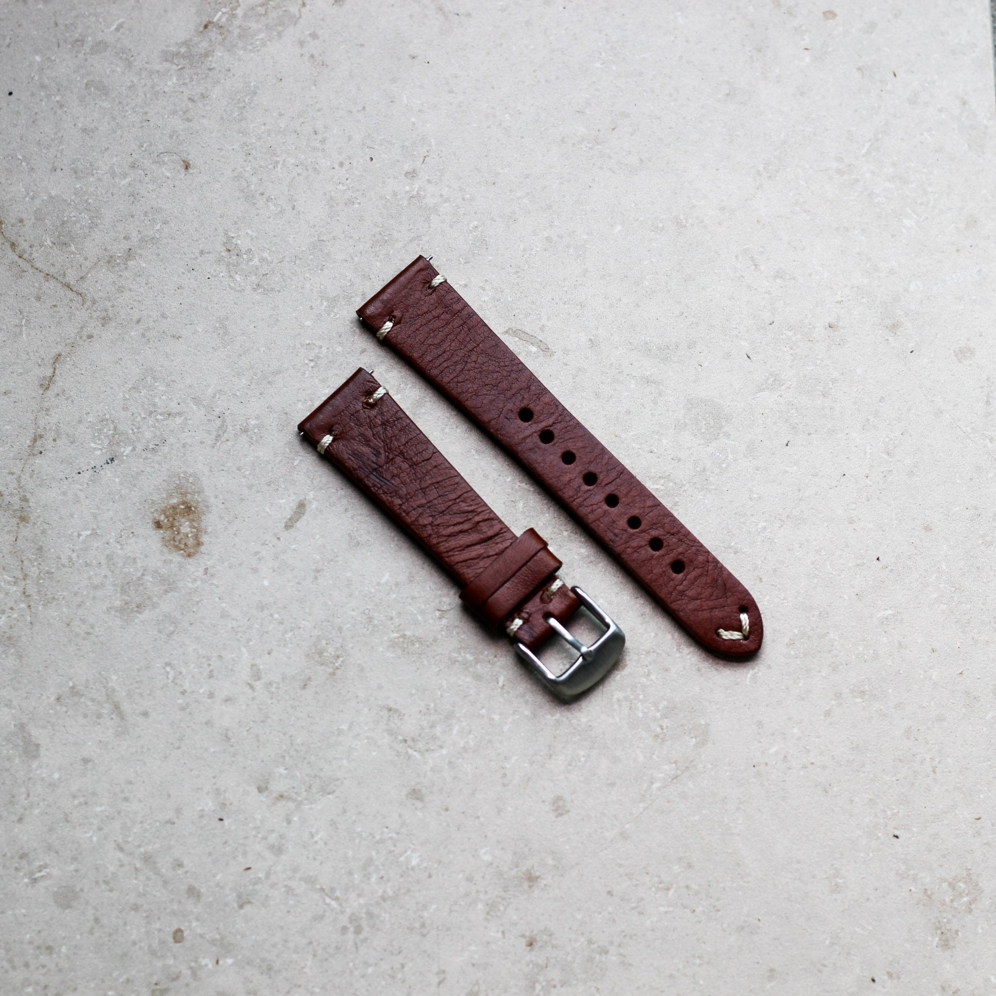 Vintage Red | Calf Leather Watch Strap - Samurai Vintage Co.