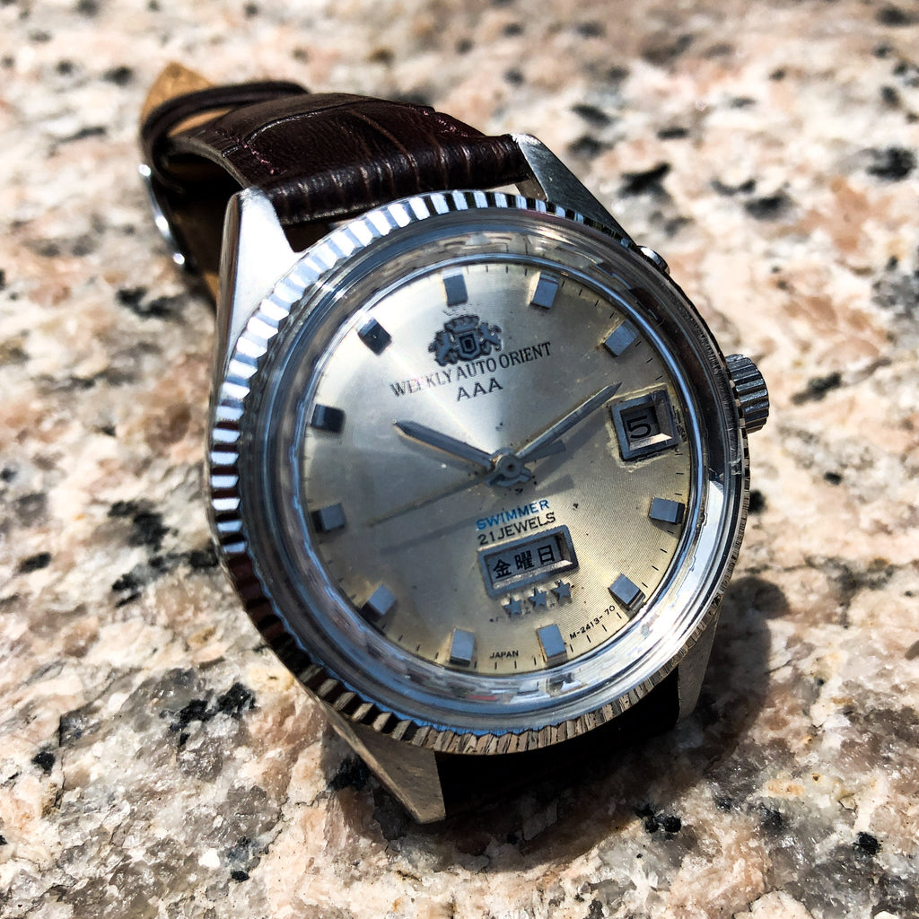 Vintage Watch | Orient Weekly Auto Swimmer – Samurai Vintage Co.