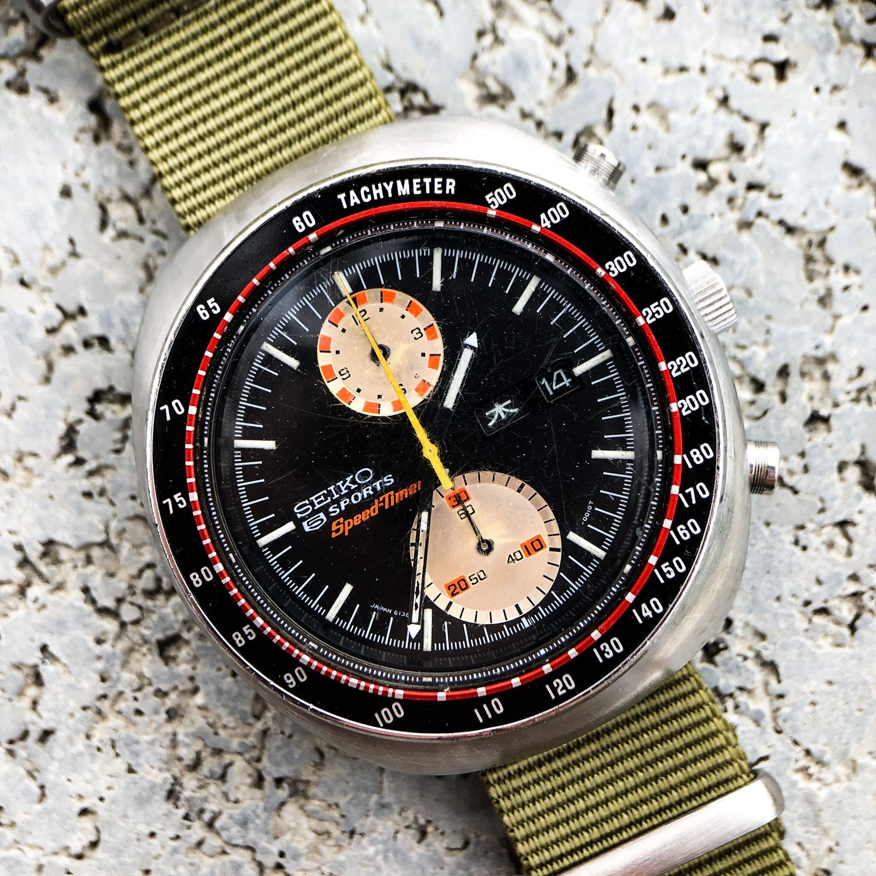Vintage Watch Seiko UFO Yachtman Chronograph 6138 Samurai