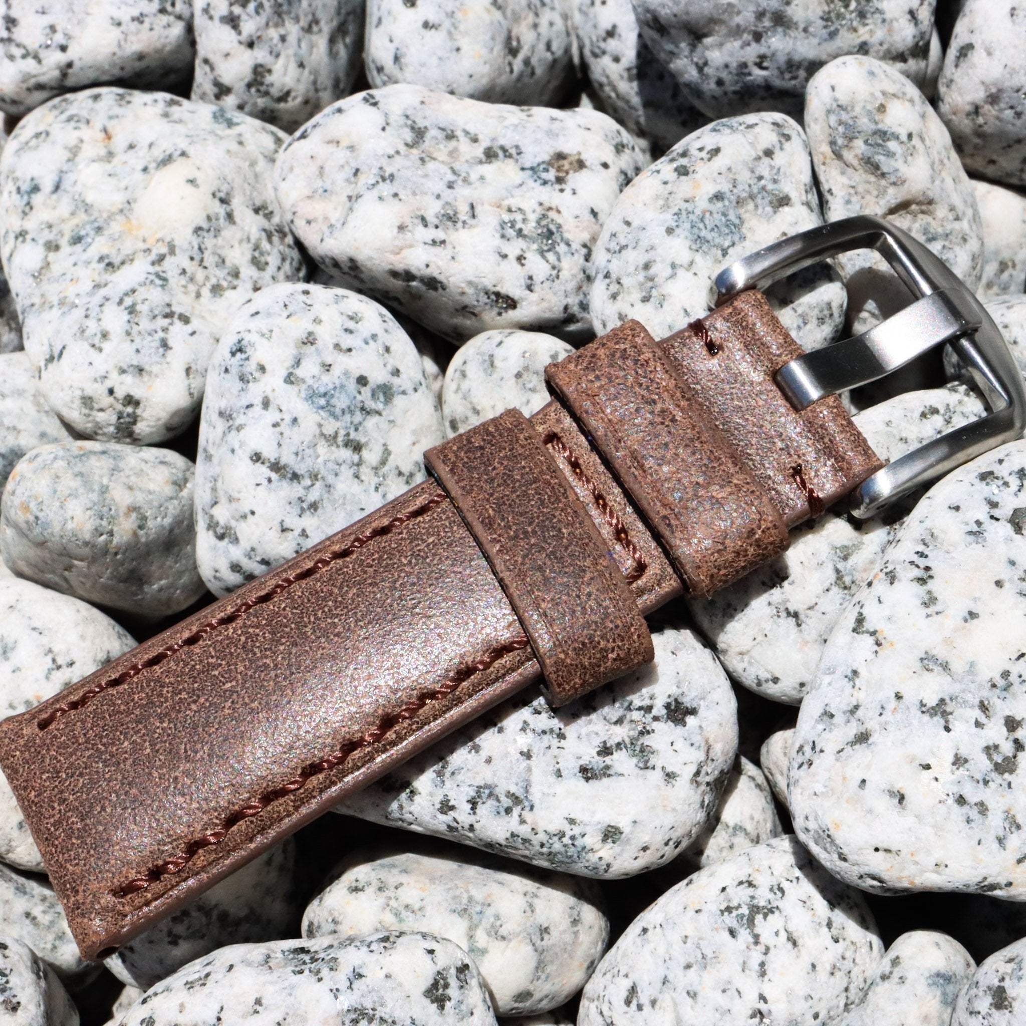 Walnut Brown | Calfskin Italian Leather Watch Strap - Samurai Vintage Co.